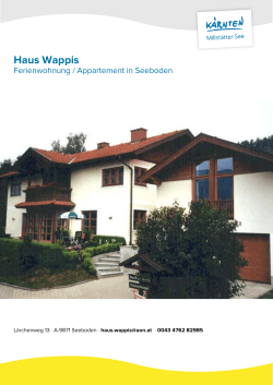 Haus Wappis in Seeboden