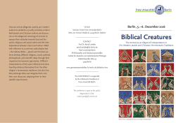 Biblical Creatures - Fachbereich Philosophie und