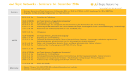 ewi Topic Networks – Seminare 14. Dezember 2016