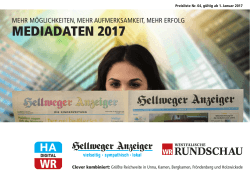 mediadaten 2017 - Hellweger Anzeiger
