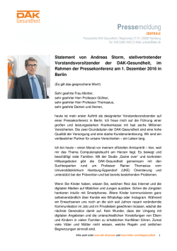 Pressemeldung zum - DAK