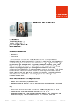Kapellmann: Anwälte - Julia Wiemer (geb. Amling), LL.M.
