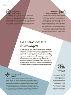 Die TOGETHER-Strategie steckt den Kurs ab f&uuml;r