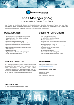 Shop Manager (m/w) - actionsportsJOB.com