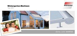 Warema W8 - KOHNKE Sonnenschutz GmbH