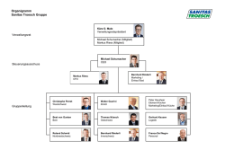 Organigramm Sanitas Troesch Gruppe
