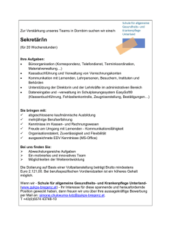Sekretär/in