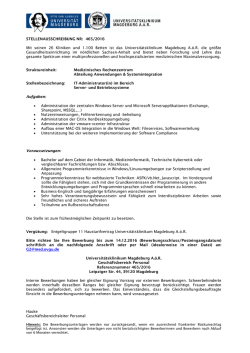 IT-Administrator(in) im Bereich Server