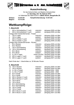 Ausschreibung - SGS Verden/D&ouml;rverden