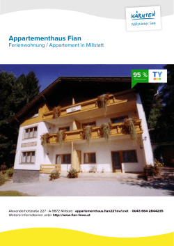 Appartementhaus Fian in Millstatt
