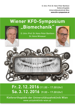 Programm - Wiener KFO