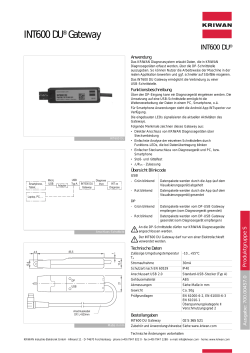 INT600 DU&reg; Gateway