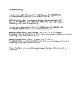 Hotelliste Duisburg Hotel ibis Duisburg City, Mercatorstr. 15, 47051