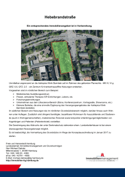 Hebebrandstraße - Landesbetrieb Immobilienmanagement und