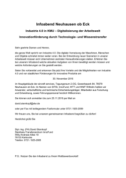Infoabend Neuhausen ob Eck