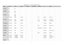 Wochenplan 28.11. - 04.12.2016