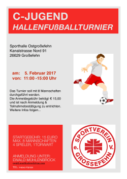Plakat - SV Großefehn