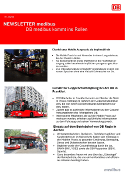 DB medibus Newsletter 4/16