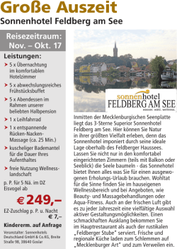 Gro&szlig;e Auszeit - Landeszeitung.de