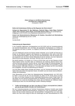 Drucksachen allgemein - Nieders&auml;chsischer Landtag