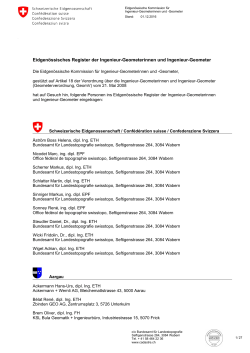 Liste sortiert nach Kanton