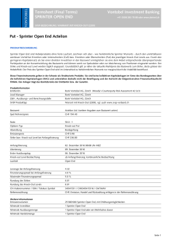 Sprinter Open End Actelion - Derinet