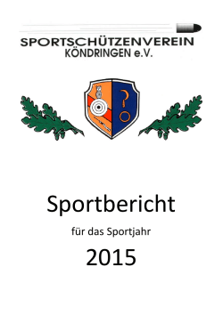 2015 - Sportschützenverein Köndringen eV
