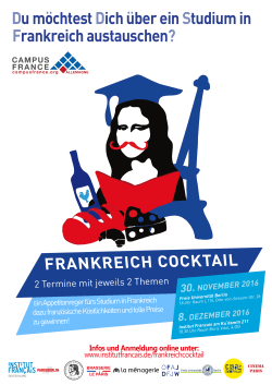 Frankreich Cocktail - Freie Universität Berlin