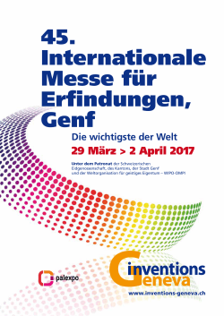 45. Internationale Messe für Erfindungen, Genf - inventions