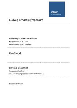 Ludwig Erhard Symposium
