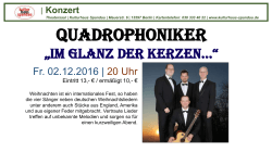 Quadrophoniker - Kulturhaus Spandau
