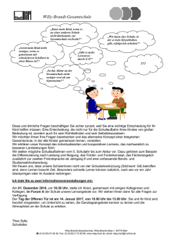 Informationsabend f&uuml;r Grundschuleltern - Willy