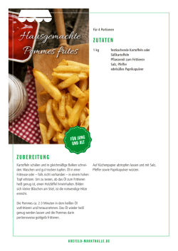 Hausgemachte Pommes frites