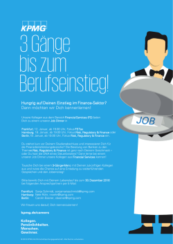 Hungrig auf Deinen Einstieg im Finance-Sektor? Dann