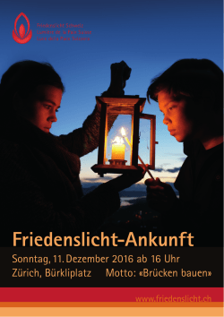 Flyer downloaden - Friedenslicht Schweiz