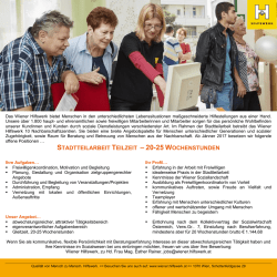 Job Stadtteilarbeit Teilzeit