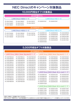 1124NEC Direct対象モデル