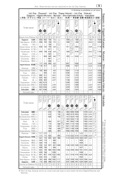 Page 1 ※ Smoking is prohibited on all trains. Ltd. Exp.〔Suzuran