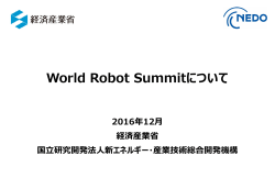 World Robot Summitについて