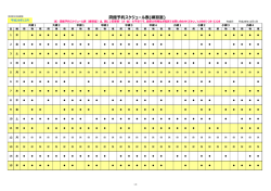 貸館予約スケジュール表(練習室)