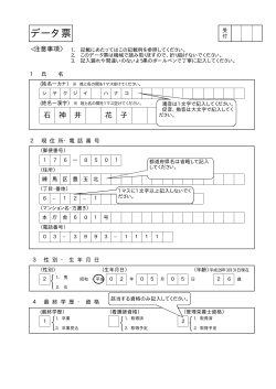 データ票