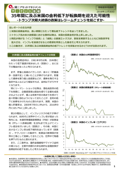 35年間に及ぶ  国の  利低下が転換期を迎えた可能性