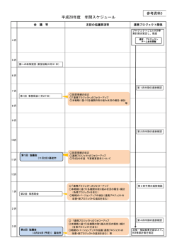 参考資料3 平成28年度年間スケジュール