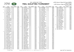 final qualifying tournament