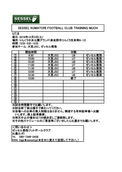 SESSEL KUMATORI FOOTBALL CLUB TRAINING MUCH