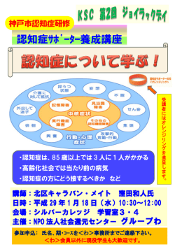 認知症ｻﾎﾟｰﾀｰ養成講座