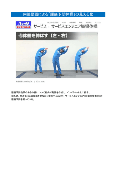 内製動画による「腰痛予防体操」の見える化