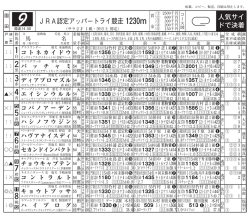 JRA認定アッパートライ競走 1230m