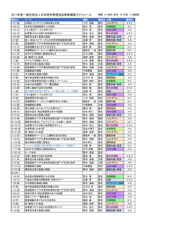 開催日順PDF - 日本資材管理協会