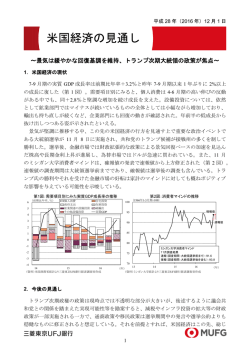 米国経済の見通し - 三菱東京UFJ銀行